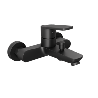 Смеситель для ванны Abelsberg Lineara UNF25747MB вулканический черный матовый