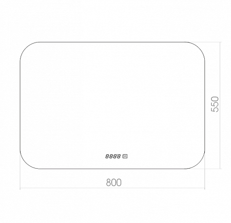 Зеркало Silver Mirrors Паллада 80х55 сенсорный выключатель, горизонтальное LED-00002243 Зеркало Silver Mirrors Паллада 80х55 сенсорный выключатель, горизонтальное LED-00002243