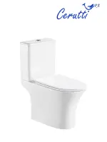 Унитаз-компакт Ceruttispa Bernina CT7193 безободковый с микролифтом