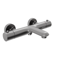 Смеситель для ванны с термостатом Abelsberg Perfecta INF61101GM космическая сталь брашированный