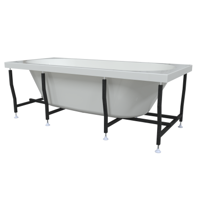 Ванна акриловая Radomir Вальс 200x100 1-01-0-0-1-195 белая пристенная с каркасом