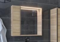 Зеркало-шкаф с подсветкой 70х70 HOME LINE Liberty L0495 нат шпон сосна