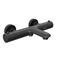 Смеситель для ванны с термостатом Abelsberg Perfecta INF61101MB вулканический черный матовый