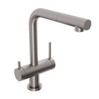Смеситель для кухонной мойки Abelsberg Pura OTF70709BN титан брашированный