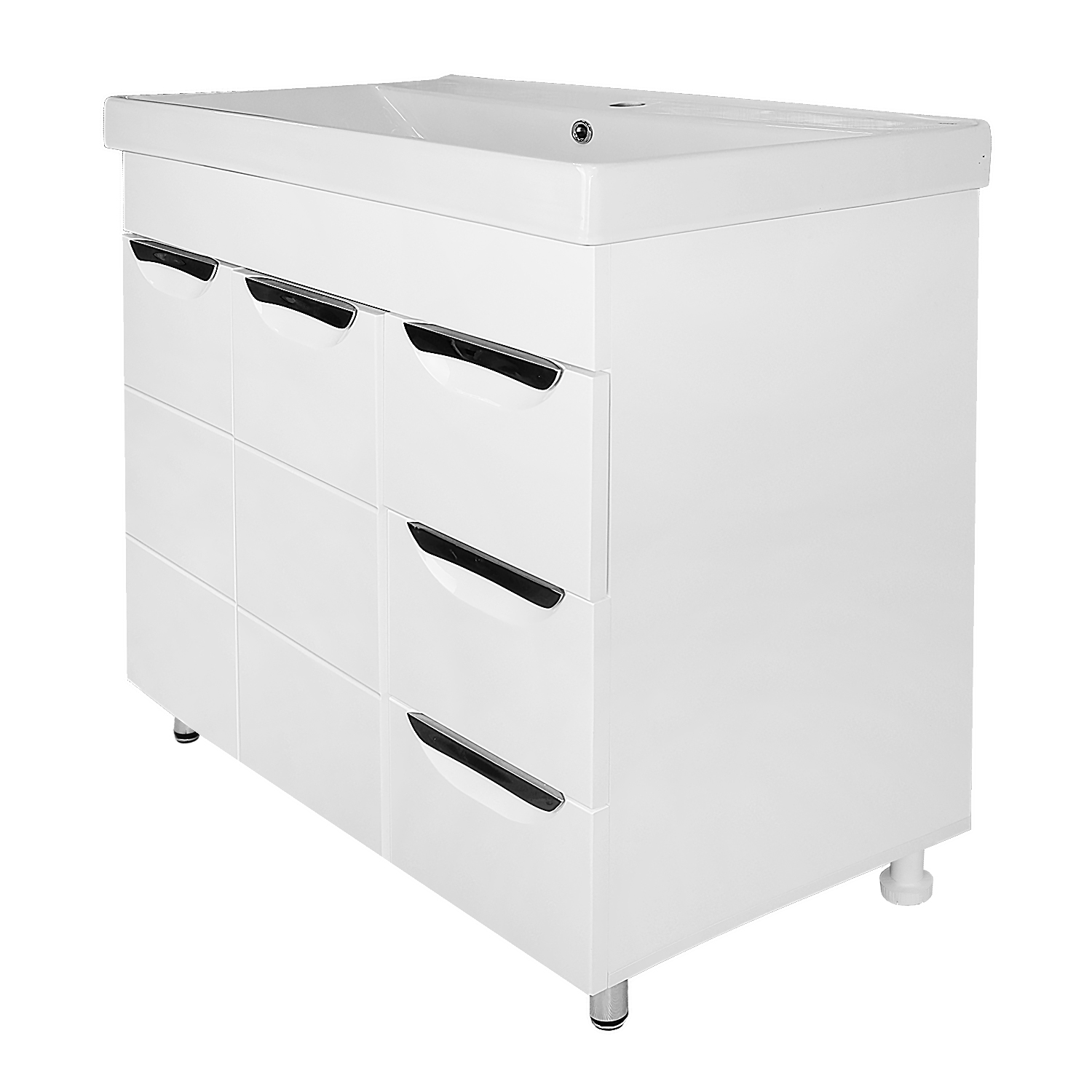 Комплект тумба фрезерированный фасад с раковиной 80 см Loranto Соло CS00091381 белый Комплект тумба фрезерированный фасад с раковиной 80 см Loranto Соло CS00091381 белый