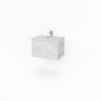 Тумба под раковину Какса-А Cristal 22 65 см 004836 подвесная белая