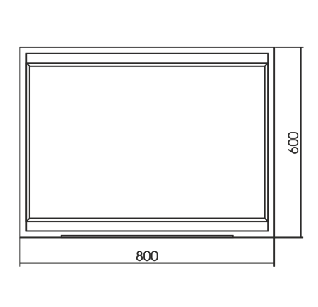 Зеркало Silver Mirrors Челси 60х80 выключатель-датчик на движение LED-00002373 Зеркало Silver Mirrors Челси 60х80 выключатель-датчик на движение LED-00002373