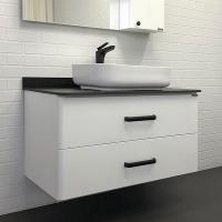 Тумба с раковиной Comforty Амстердам 95 см 00-00005494 подвесная белая