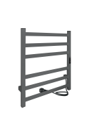 Полотенцесушитель электрический 53x60 см INDIGO Oktava slim 3 Lсloks3e60-50mgrt серый Полотенцесушитель электрический 53x60 см INDIGO Oktava slim 3 Lсloks3e60-50mgrt серый