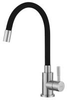 Смеситель для кухни Esko Snake K44 B черный с хромом