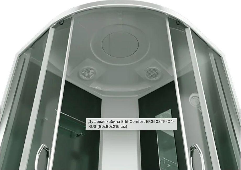 Душевая кабина Erlit ER3508TP-C4-RUS 80x80x215 Душевая кабина Erlit ER3508TP-C4-RUS 80x80x215