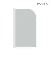 Штора для ванной стеклянная Parly F04F белый