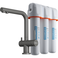 Смеситель для кухни Omoikiri Nagano-P + Pure drop Lite 4064.8028P платина