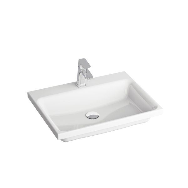 Умывальник подвесной керамический Ravak COMFORT 600 XJX01260001 Умывальник подвесной керамический Ravak COMFORT 600 XJX01260001