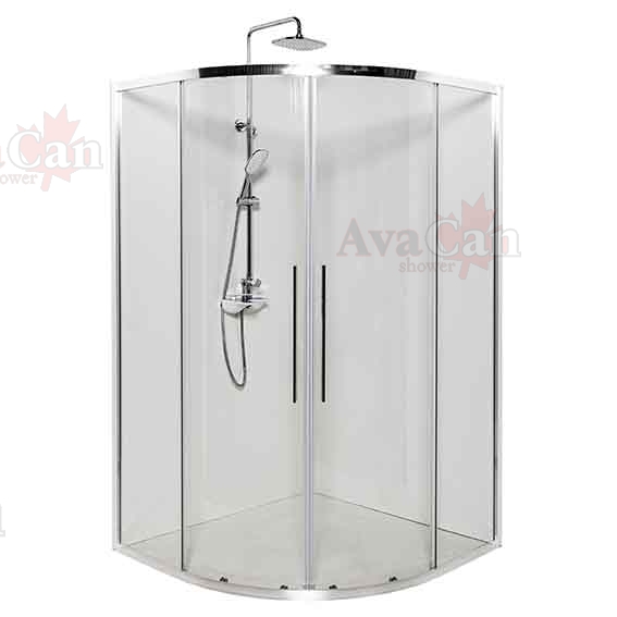 Душевой уголок AvaCan 120x195x120 HC120 профиль хром