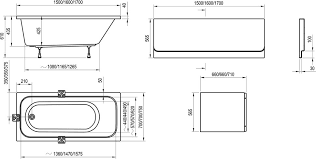 Акриловая прямоугольная ванна Ravak Chrome 150x70 C721000000 Акриловая прямоугольная ванна Ravak Chrome 150x70 C721000000