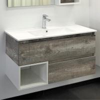 Тумба с раковиной Comforty Турин 90 см 00-00013940 подвесная белая