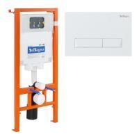 Комплект 2 в 1  инсталляция с кнопкой  BelBagno  BB002-80/BB009-MR-BIANCO Комплект 2 в 1  инсталляция с кнопкой  BelBagno  BB002-80/BB009-MR-BIANCO