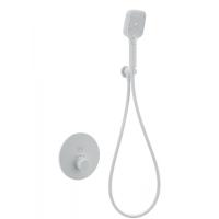 Смеситель для душа с термостатом и гарнитуром Wonzon & Woghand WW-D1017-A-MW белый матовый