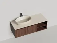 Тумба под раковину Salini Domino 120 см 27D212ONA подвесная любой RAL