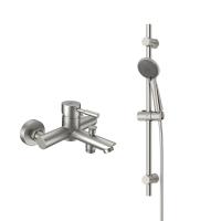 Смеситель для ванны Dorff Logic NEW D0103030SS нержавеющая сталь матовый