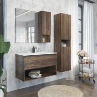 Пенал Comforty Бордо 40x160 см 00-00007266 подвесной дуб темно-коричневый