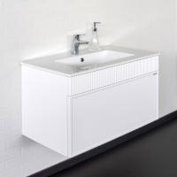 Тумба с раковиной Comforty Мадрид 80 см 00-00017865 подвесная белая