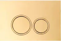 Кнопка смыва Ceruttispa CR05CG шампань золотой глянцевый