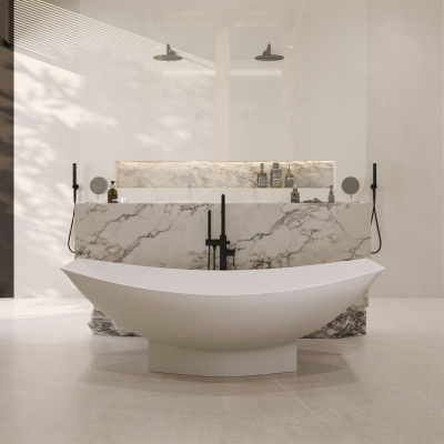 Ванна из искусственного камня Abber 180x80 см AS9610