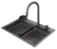 Кухонная мойка Abber Wasser Kreis 70 см AF2194NG никель