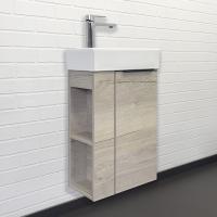 Тумба с раковиной Comforty Матэ 40 см 00-00015132 подвесная дуб дымчатый