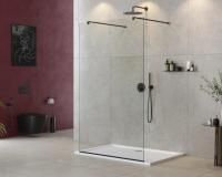 Душевая перегородка 105x195 см Cezares LIBERTA LIBERTA-L-2-105-120-C-NERO черный матовый