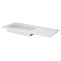 Раковина Armadi Art Quatro 120 см L 793-120-W встраиваемая сверху