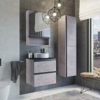 Тумба с раковиной Comforty Эдинбург 60 см 00-00005701 подвесная бетон светлый