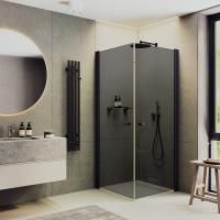 Душевой угол на монопетлях  MaybahGlass   MGY-1300-6 стекло графит Душевой угол на монопетлях  MaybahGlass   MGY-1300-6 стекло графит