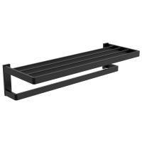 Полка для полотенец 60x21x13 см ABBER Westen AA1758B черный матовый Полка для полотенец 60x21x13 см ABBER Westen AA1758B черный матовый