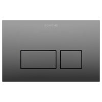 Кнопка смыва Boheme 664-SGM графит глянец