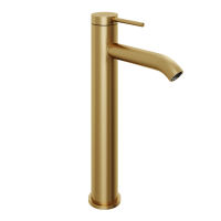 Смеситель для раковины Abelsberg Fluida ERF22003BG королевское золото брашированный