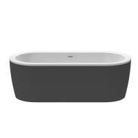 Акриловая ванна отдельностоящая 180x80 см Cezares SLIM SLIM CENTRAL-180-80-60-NERO-SET черный матовый Акриловая ванна отдельностоящая 180x80 см Cezares SLIM SLIM CENTRAL-180-80-60-NERO-SET черный матовый