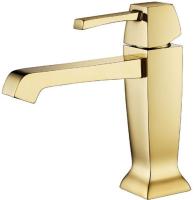 Смеситель с донным клапаном Caprigo Diamante 50-020-oro для раковины золото глянцевое