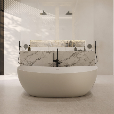 Ванна акриловая Abber AB9237 белая