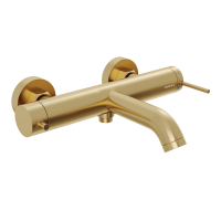 Смеситель для ванны Abelsberg Fluida ERF22516BG королевское золото брашированный