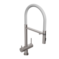 Смеситель для кухонной мойки Abelsberg Venta IXF73979BN титан брашированный