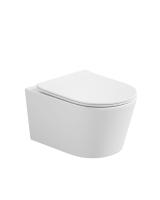 Унитаз подвесной Sapbox Lumara SB1124C1-MW безободковый с микролифтом