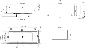 Акриловая прямоугольная ванна Ravak Formy 180x80 C881000000 Акриловая прямоугольная ванна Ravak Formy 180x80 C881000000