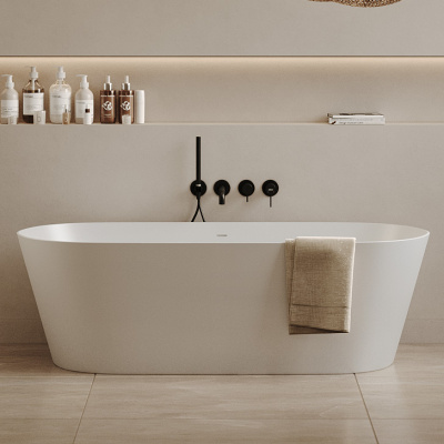 Ванна из искусственного камня Abber 165x70 см AS9622