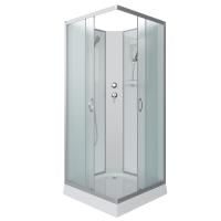 Душевая кабина с полкой 90x90 Niagara Classic NG-1101-14BK низкий поддон стекло матовое Душевая кабина с полкой 90x90 Niagara Classic NG-1101-14BK низкий поддон стекло матовое