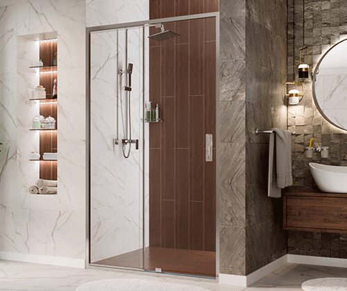 Душевой уголок WasserKRAFT Berkel 120x200x80 48P06 профиль хром