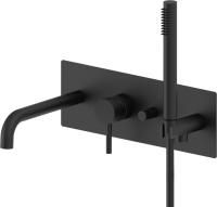 Смеситель для ванны и душа Paffoni Light LIG001NO черный матовый Смеситель для ванны и душа Paffoni Light LIG001NO черный матовый