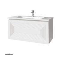 Тумба с раковиной Caprigo Modo Quarta 100 см 35715-SF027 подвесная белая